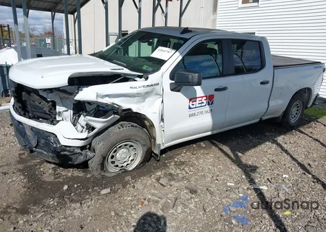 2024 Chevrolet Silverado 1500 4Wd Standard Bed Wt z USA, uszkodzony, nr VIN 1GCPDAEK0RZ346903